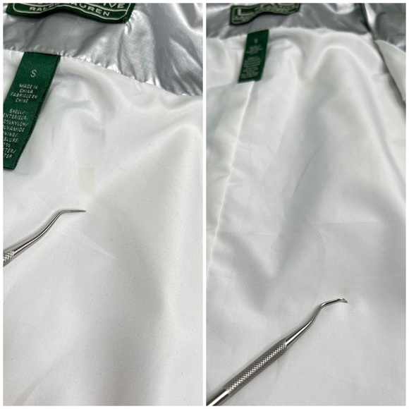 Lauren Active Ralph Lauren Performance Silver Metallic Drawstring Waist Vest - Picture 14 of 17